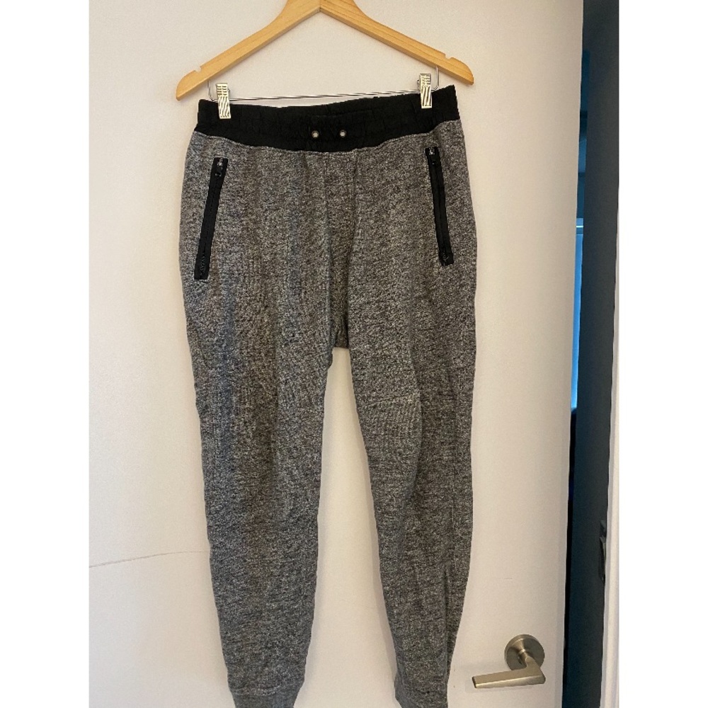 Grey track pants